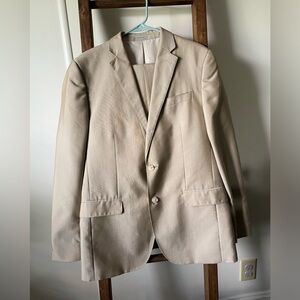 Slim Fit J.Ferrar Tan Full Suit